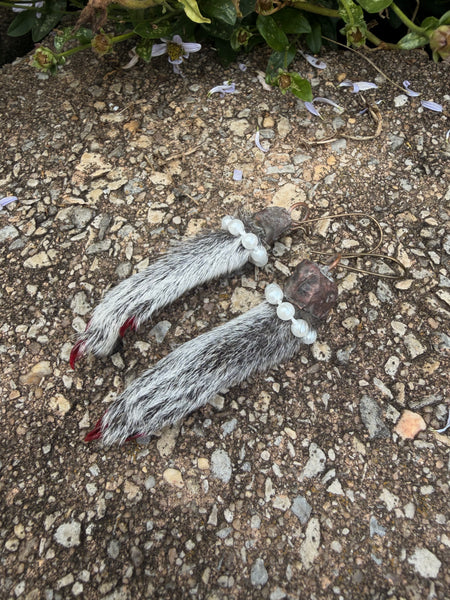 Squirrel paw earrings 💅🏻
