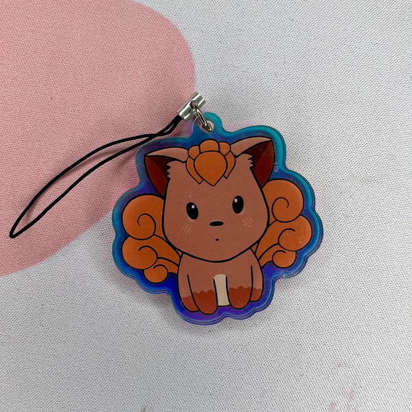 Holographic Vulpix Keychain