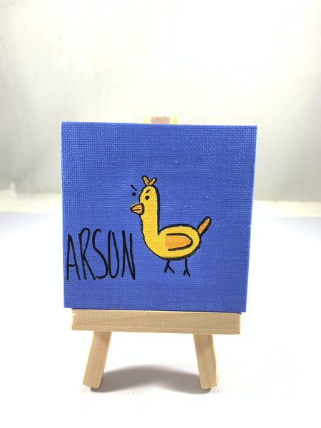 Arson Chickan  Mini Painting 3"x3"